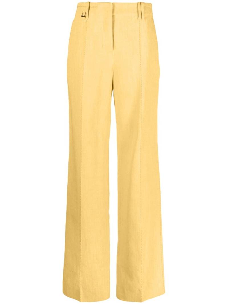Jacquemus Le Pantalon Cordao flared trousers - Yellow von Jacquemus