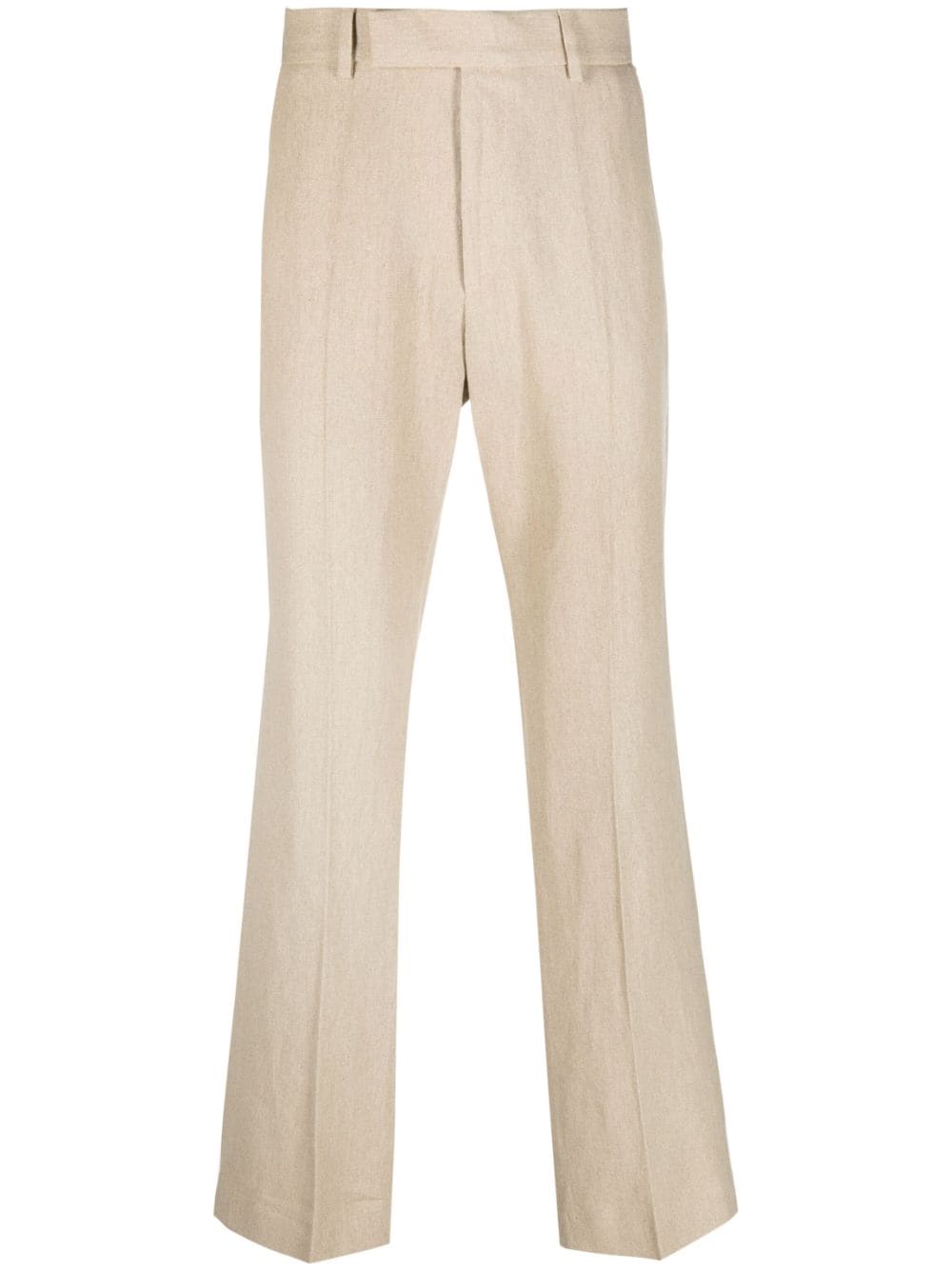 Jacquemus straight-leg linen trousers - Neutrals von Jacquemus