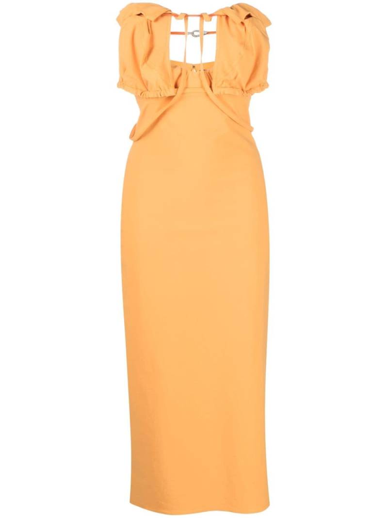 Jacquemus strap-detail sleeveless dress - Orange von Jacquemus