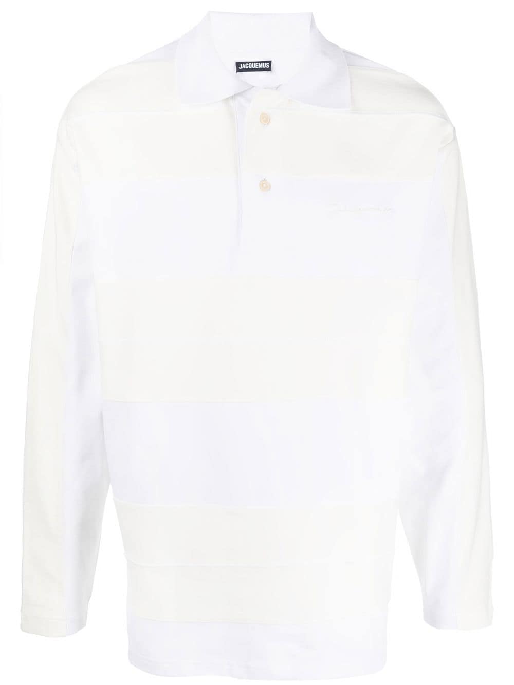 Jacquemus stripe-print polo shirt - White von Jacquemus