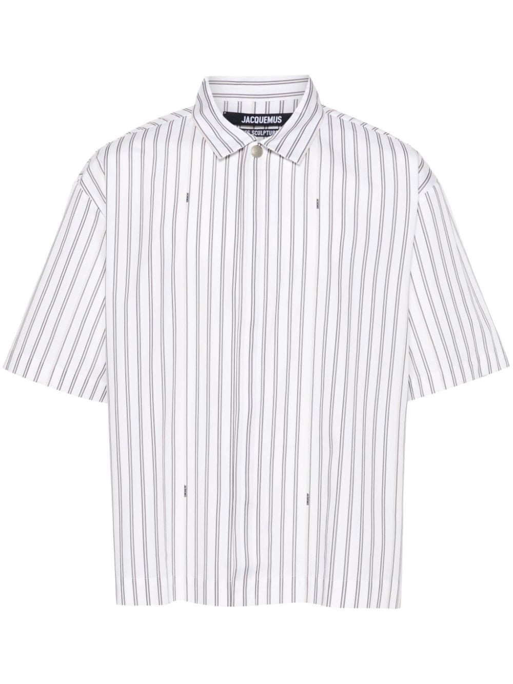 Jacquemus striped cotton shirt - White von Jacquemus
