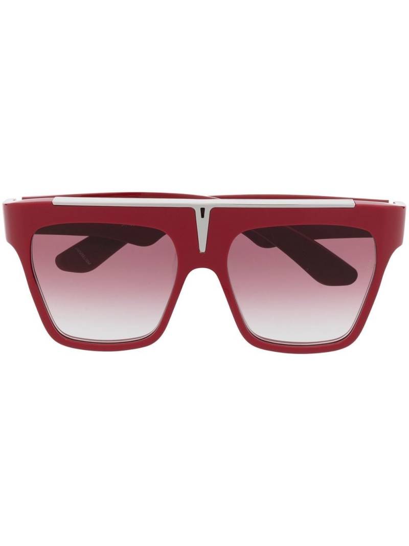 Jacques Marie Mage square-frame sunglasses - Red von Jacques Marie Mage