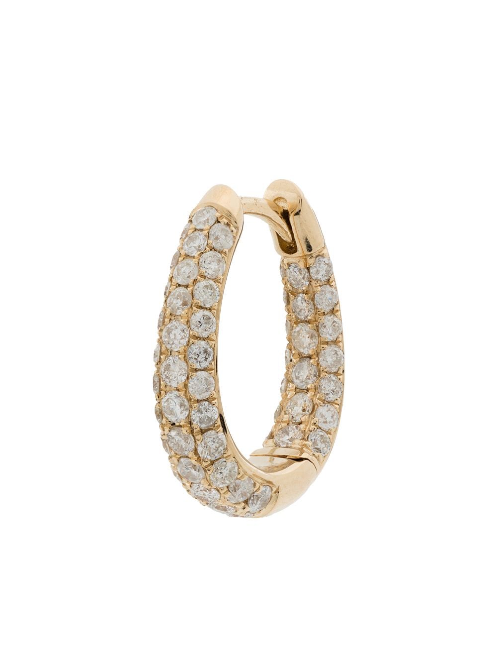 Jacquie Aiche 14kt yellow gold Inside Out diamond hoop earring von Jacquie Aiche