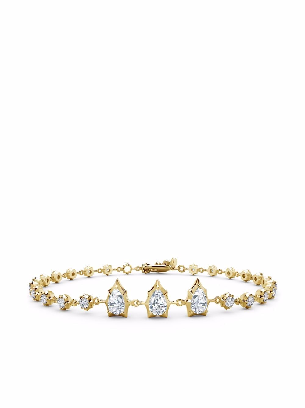 Jade Trau 18kt yellow gold Envoy diamond line bracelet von Jade Trau
