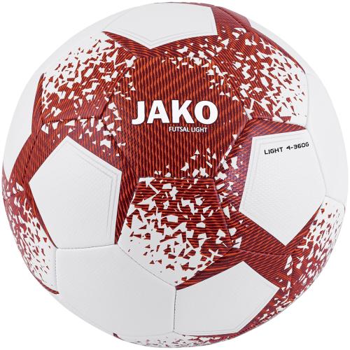 Jako Ball Futsal Light - weiß/weinrot/neonorange (Grösse: 4) von Jako