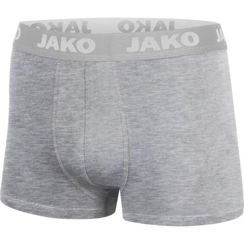 Jako Boxershort Basic 2er Pack - grau meliert (Grösse: L) von Jako