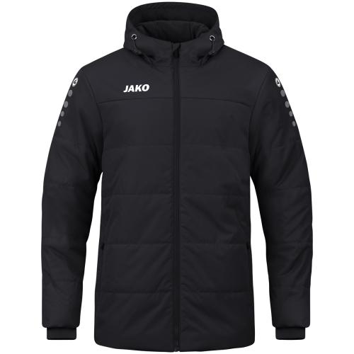 Jako Coachjacke Team mit Kapuze - schwarz (Grösse: 4XL) von Jako