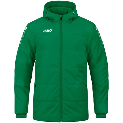 Jako Coachjacke Team mit Kapuze - sportgrün (Grösse: 3XL) von Jako