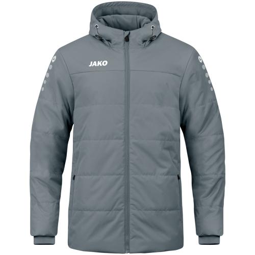 Jako Coachjacke Team mit Kapuze - steingrau (Grösse: S) von Jako