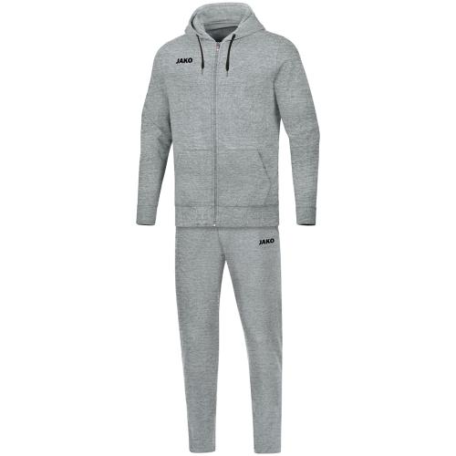 Jako Jogginganzug Base mit Kapuze - hellgrau meliert (Grösse: 3XL) von Jako