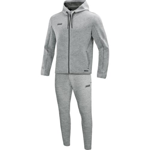 Jako Jogginganzug Premium Basics mit Kapuze - grau meliert (Grösse: L) von Jako