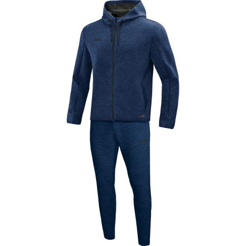 Jako Jogginganzug Premium Basics mit Kapuze - marine meliert (Grösse: 34) von Jako