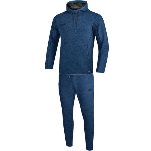 Jako Jogginganzug Premium Basics mit Kapuzensweat - marine meliert (Grösse: L) von Jako