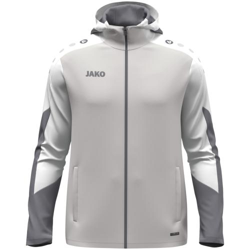 Jako Kapuzenjacke Dynamic - hellgrau/weiß/grau (Grösse: L) von Jako
