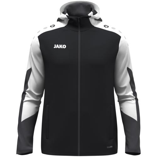 Jako Kapuzenjacke Dynamic - schwarz/weiß/anthrazit (Grösse: S) von Jako