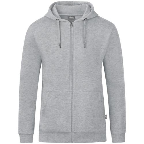 Jako Kapuzenjacke Organic - hellgrau meliert (Grösse: 42) von Jako