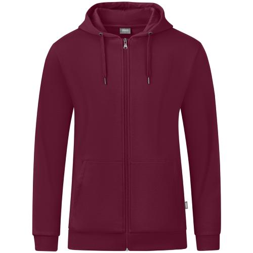 Jako Kapuzenjacke Organic - maroon (Grösse: 5XL) von Jako