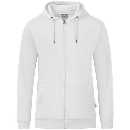 Jako Kapuzenjacke Organic - weiß (Grösse: 48) von Jako