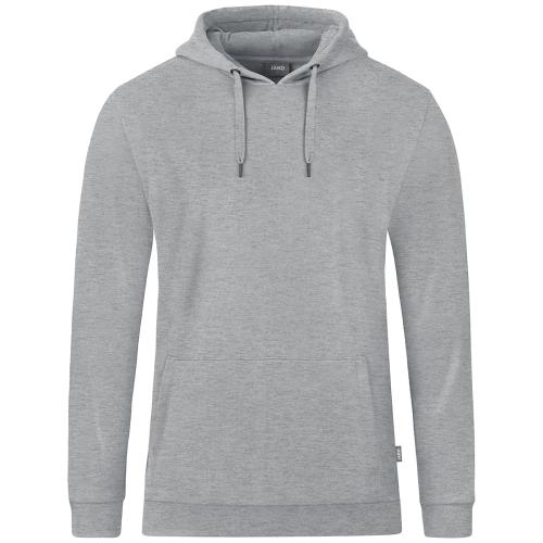 Jako Kapuzensweat Organic - hellgrau meliert (Grösse: 5XL) von Jako
