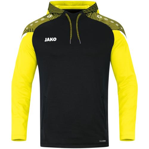 Jako Kapuzensweat Performance - schwarz/soft yellow (Grösse: 40) von Jako