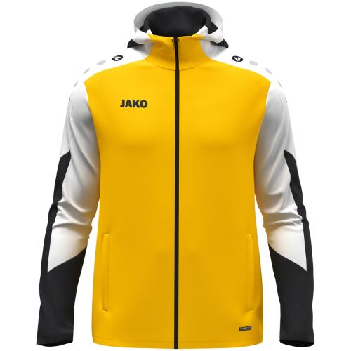 Jako Kinder Kapuzenjacke Dynamic - gelb/weiß/schwarz (Grösse: 116) von Jako