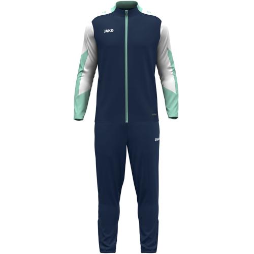 Jako Kinder Polyesteranzug Dynamic - marine/weiß/minze (Grösse: 152) von Jako