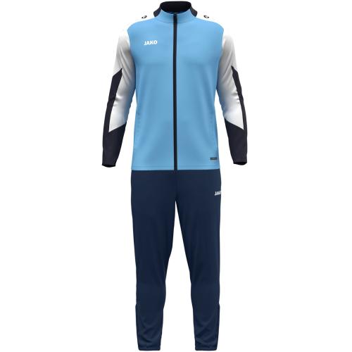 Jako Kinder Polyesteranzug Dynamic - skyblue/weiß/marine (Grösse: 128) von Jako