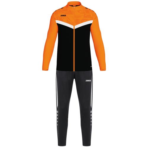 Jako Kinder Polyesteranzug Iconic - schwarz/neonorange (Grösse: 140) von Jako