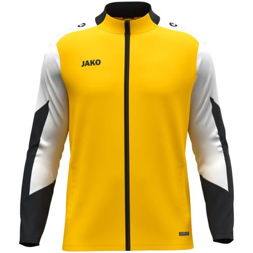 Jako Kinder Polyesterjacke Dynamic - gelb/weiß/schwarz (Grösse: 140) von Jako