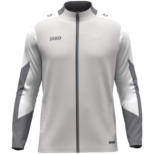 Jako Kinder Polyesterjacke Dynamic - hellgrau/weiß/grau (Grösse: 116) von Jako