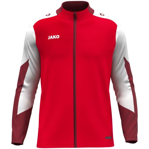 Jako Kinder Polyesterjacke Dynamic - rot/weiß/dunkelrot (Grösse: 128) von Jako