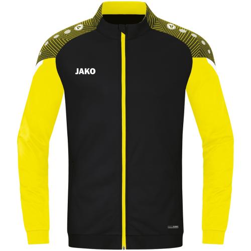 Jako Kinder Polyesterjacke Performance - schwarz/soft yellow (Grösse: 152) von Jako