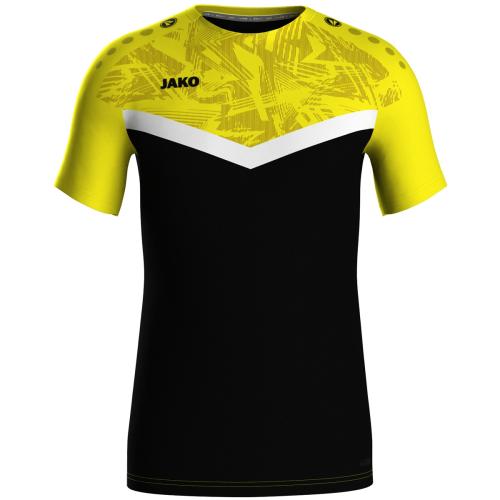 Jako Kinder T-Shirt Iconic - schwarz/soft yellow (Grösse: 116) von Jako