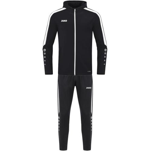 Jako Kinder Trainingsanzug Polyester Power mit Kapuze - schwarz (Grösse: 140) von Jako