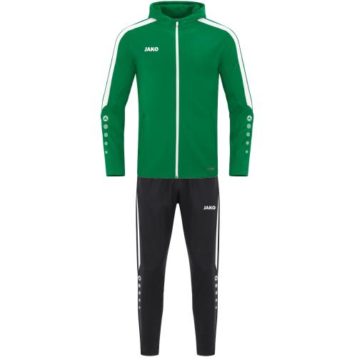 Jako Kinder Trainingsanzug Polyester Power mit Kapuze - sportgrün (Grösse: 164) von Jako