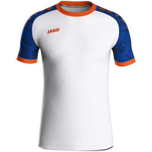 Jako Kinder Trikot Iconic KA - weiss/sportroyal/neonorange (Grösse: 140) von Jako