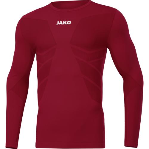 Jako Longsleeve Comfort 2.0 - weinrot (Grösse: M) von Jako