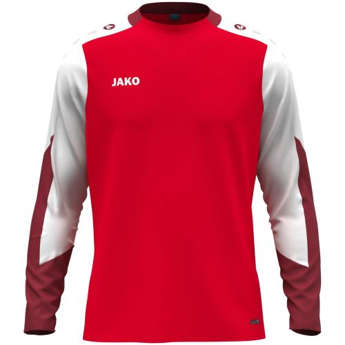 Jako Longsleeve Dynamic - rot/weiß/dunkelrot (Grösse: XXL) von Jako