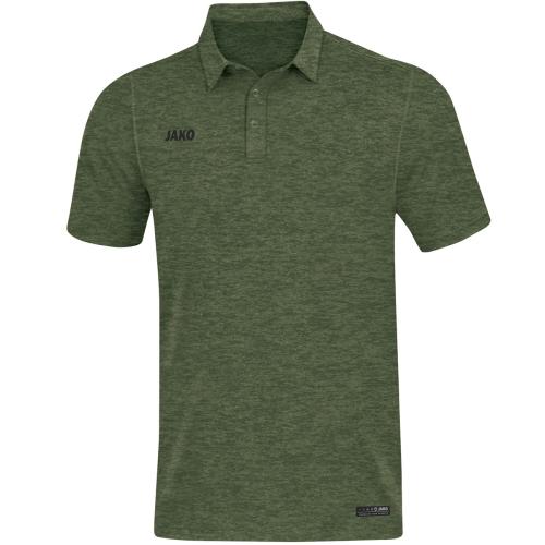 Jako Polo Premium Basics - khaki meliert (Grösse: L) von Jako
