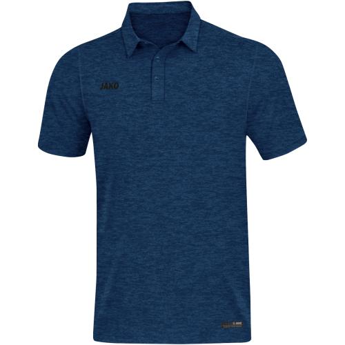 Jako Polo Premium Basics - marine meliert (Grösse: M) von Jako
