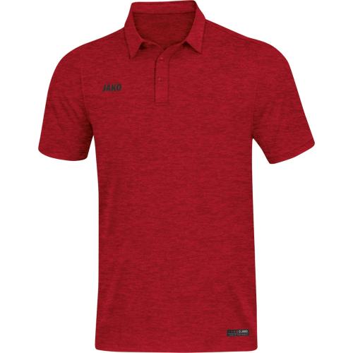 Jako Polo Premium Basics - rot meliert (Grösse: 38) von Jako