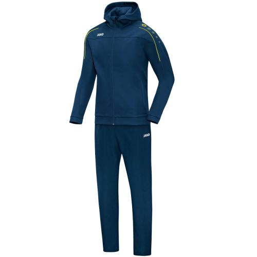 Jako Präsentationsanzug Classico mit Kapuze - nightblue/citro (Grösse: M) von Jako