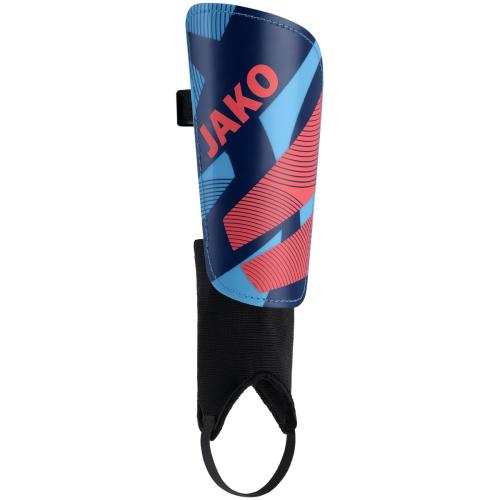 Jako Schienbeinschoner River Classic - skyblue/navy/coral (Grösse: XS) von Jako