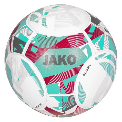 Jako Spielball Glory - weiß/rubine red/cool gray (Grösse: 5) von Jako