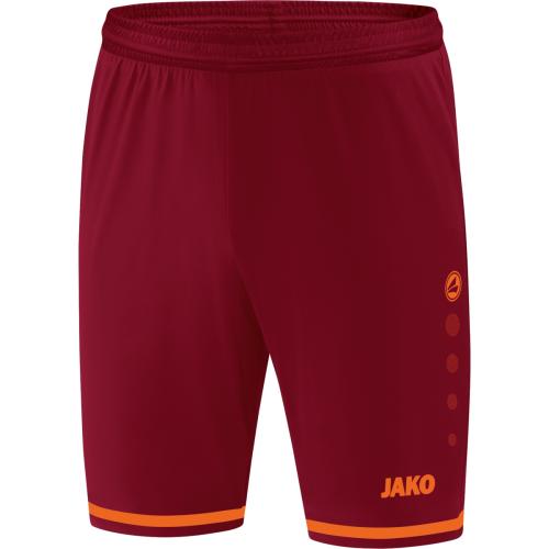 Jako Sporthose Striker 2.0 - weinrot/neonorange (Grösse: L) von Jako