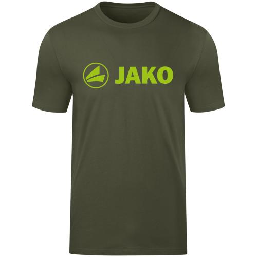 Jako T-Shirt Promo - khaki/neongrün (Grösse: 3XL) von Jako