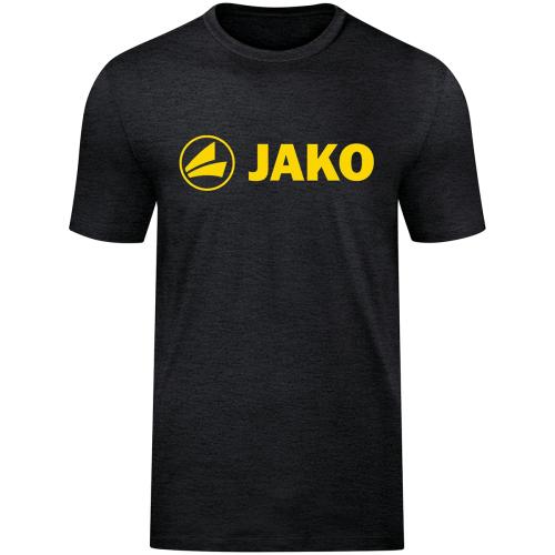 Jako T-Shirt Promo - schwarz meliert/citro (Grösse: XL) von Jako