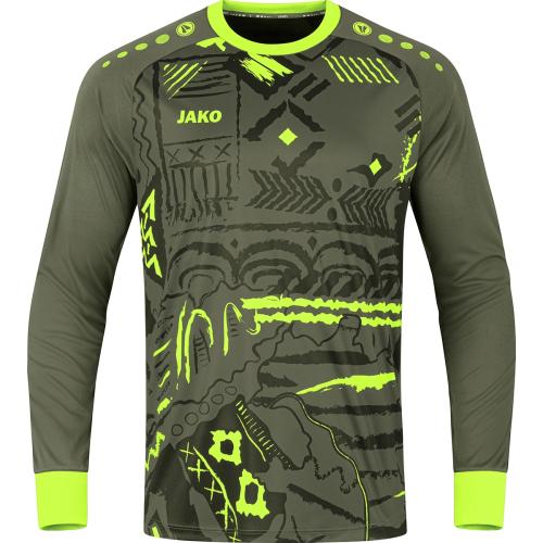 Jako TW-Trikot Tropicana - khaki/neongrün (Grösse: L) von Jako