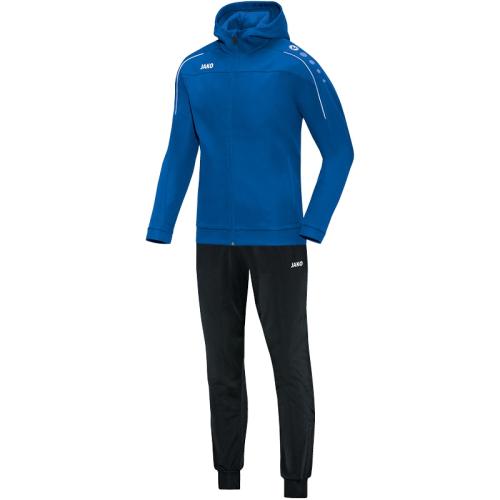 Jako Trainingsanzug Polyester Classico mit Kapuze - royal (Grösse: S) von Jako