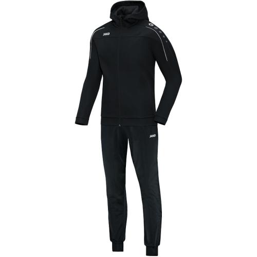 Jako Trainingsanzug Polyester Classico mit Kapuze - schwarz (Grösse: S) von Jako